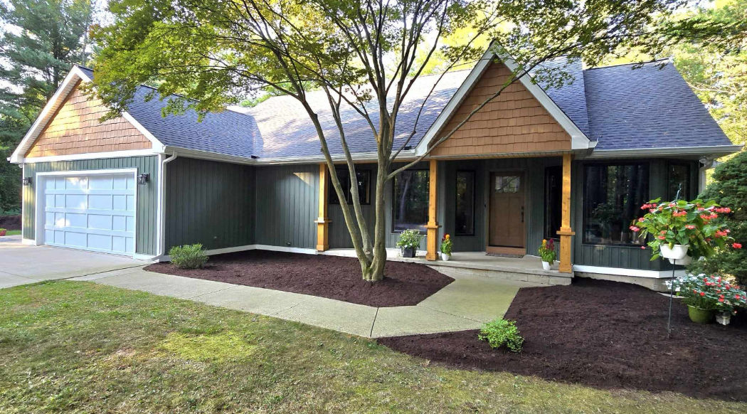 High-quality residential home and commercial business exterior showcasing contractor services